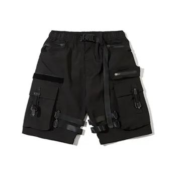 HKRXEC Cargo Shorts Unisex Black
