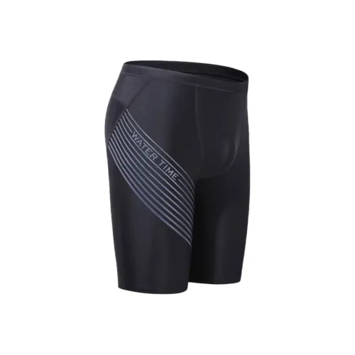 Watertime 블랙 남성 수영 반바지