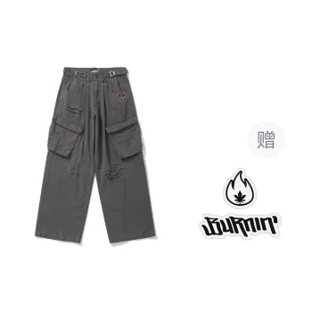 BURNIN Casual Pants Unisex Dark Gray