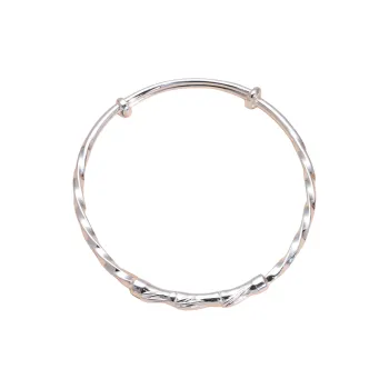 HAOYINFANG 999 Fine Silver Sterling Silver Bracelets Unisex