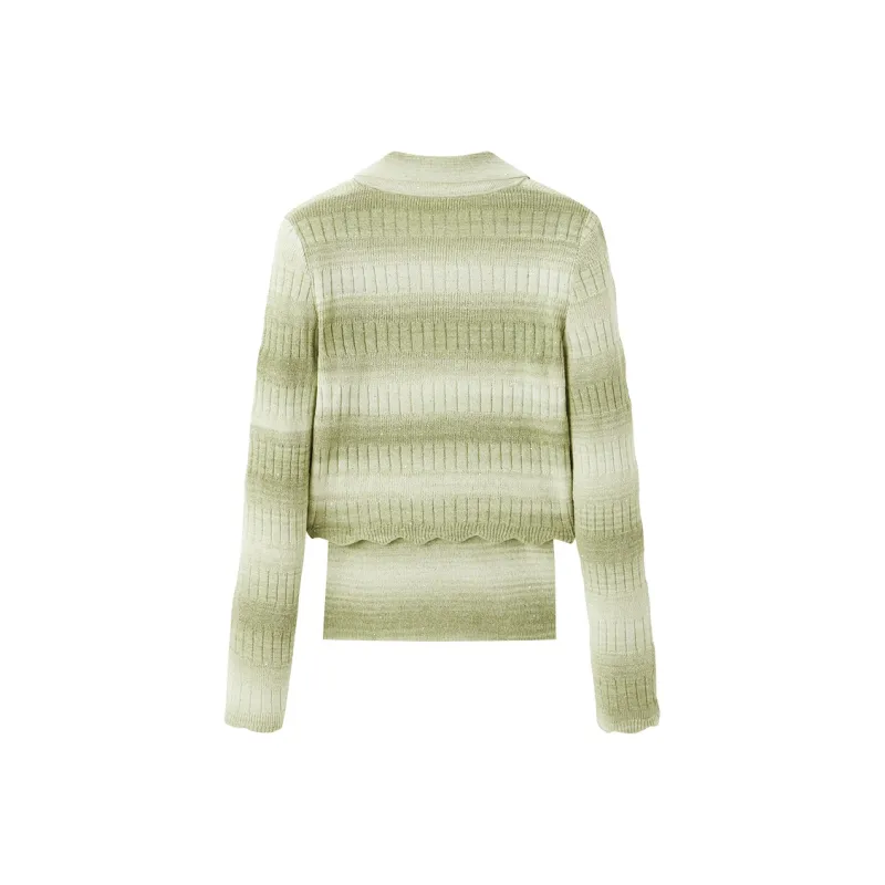 PEACEBIRD Knitwear Women's Divine Feast Green-1