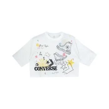 Converse Crop Tops Women's White