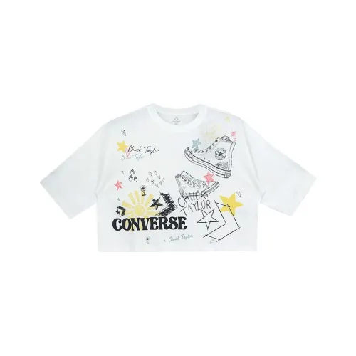 Converse Crop Tops Women's White