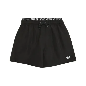 EMPORIO ARMANI SS24 Beach Shorts Men's Black