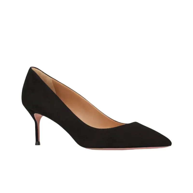 AQUAZZURA Purist Pump Slim Heel High Heels 6.5cm Women's Black-2