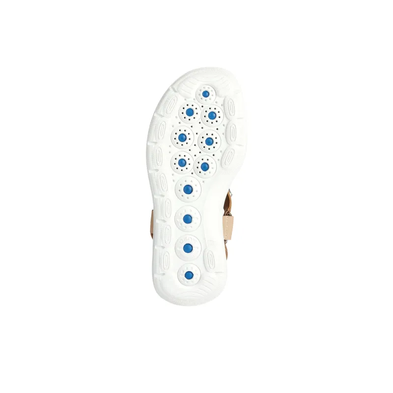 GEOX Spherica Ec5w One Strap Sandals Women's Beige-4