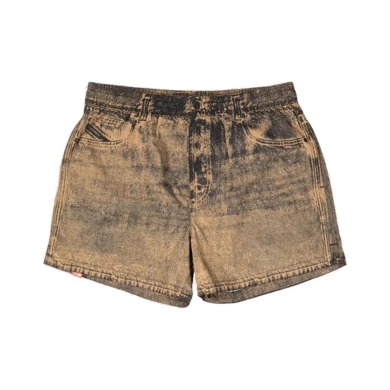 DIESEL Ken 37 Dnm Mid Length Swim Shorts-0
