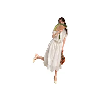 TEME Short Sleeved Dress Women's White