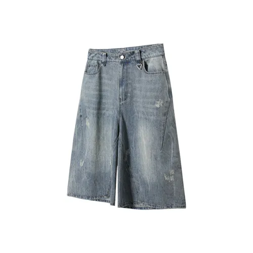 REMODUTION Summer Denim shorts van Unisex Blue