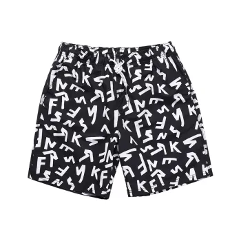 GAILANG Beach Shorts Men's Black White