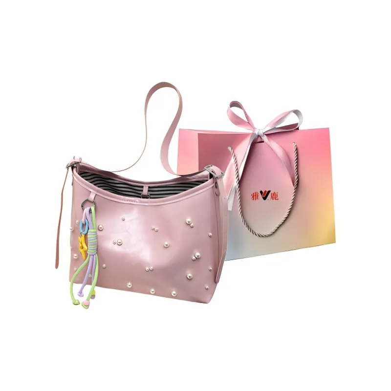 Yalu PU Underarm Shoulder Bag Women's White/Pink/Black/Light Purple-12