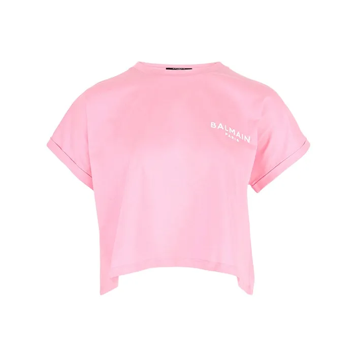 BALMAIN Crop Tops Women's Pink-0