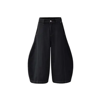 Ghost Mask Denim Shorts Unisex