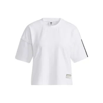 Adidas Originals Ryv Tee Ss Crop Tops Women's White