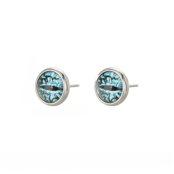 Mr. Shang Titanium Steel Stud Earrings Unisex-0