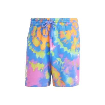 Adidas Originals TIE DYED Casual Shorts Men's Half Cobalt Blue