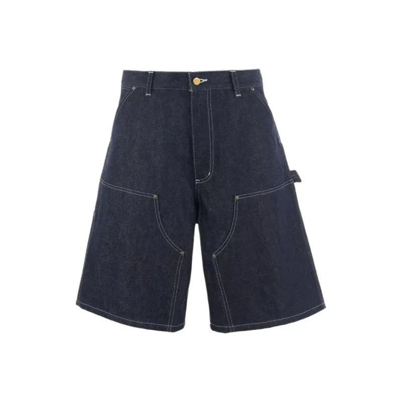 SAINT Mxxxxxx SS25 Denim Shorts Unisex Blue-0