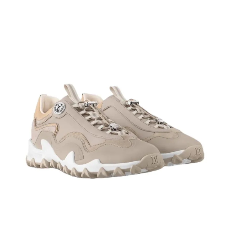 LOUIS VUITTON RUSH Low Top Casual Shoes Women's Linen-2