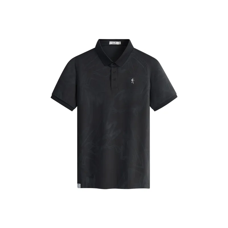 Dance With Wolves Polo Shirt Men's Dark Gray-0