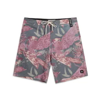 DUNKELVOLK Beach Shorts Men's Gray Pink