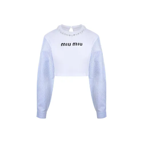 MIU MIU SS22 T Schwarz Women's White