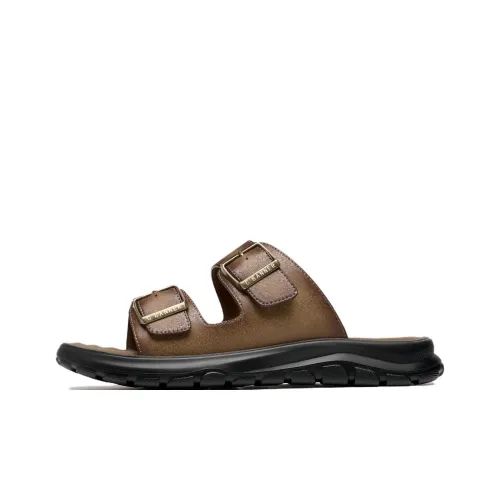C°BANNER Abrasion Resistant Slide Slippers Men's Yellow Brown