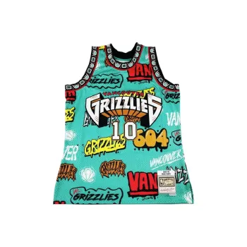 Mitchell Ness 'NBA Grizzlies 1998 Mike Bibby' Slap Sticker Swingman Jersey Vest Top