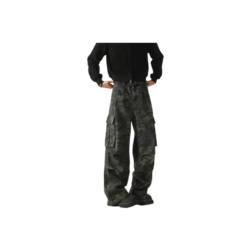 RAMPAGE Jeans Unisex Green Camouflage-1