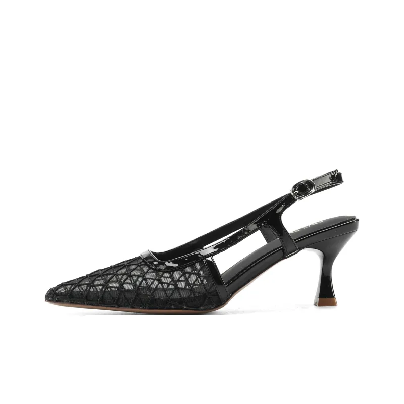 FIVE PLUS Slim Heel High Heels 6cm Women's-4