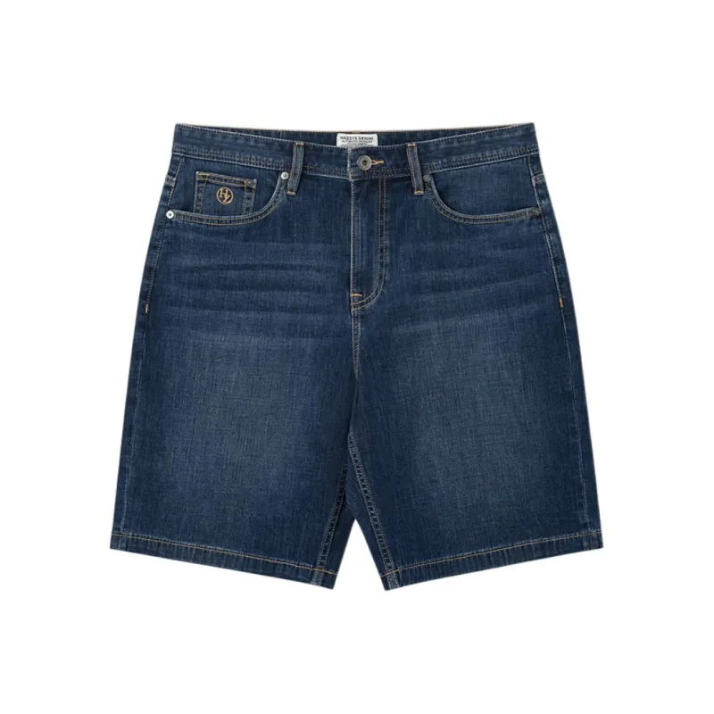 HAZZYS Denim Shorts Men's Navy Blue-0