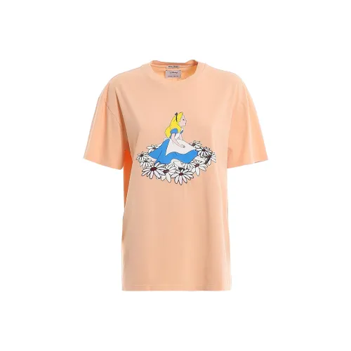 miu Sunglasses miu Sunglasses T Shirt Women's Apricot Yellow