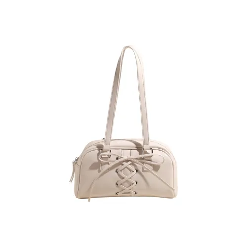 RIVMIND PU Underarm Shoulder Bag Women's White/Pink/Silver/Coffee/Khaki/Black