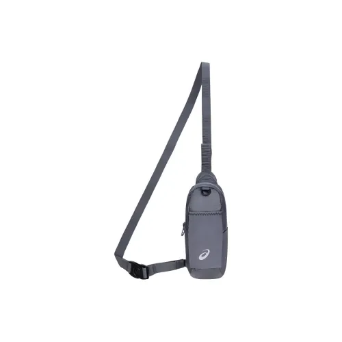 Asics Polyester Crossbody Bag Sling Bag Unisex Gray
