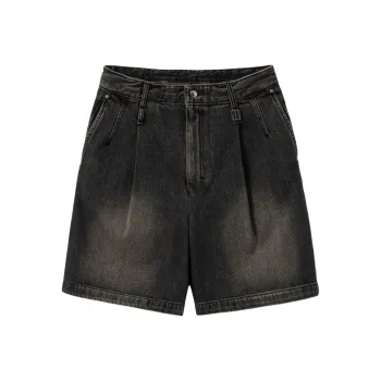 WOOYOUNGMI SS25 Denim Shorts Men's Gray
