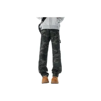 HOKLV Casual Pants Unisex Army Green