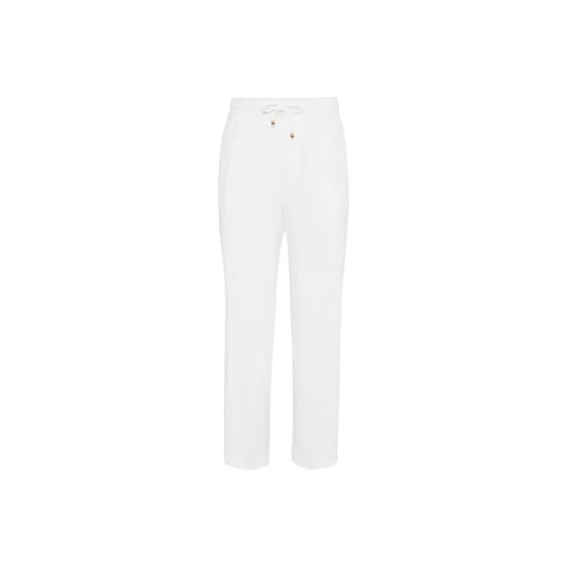 Brunello Cucinelli Elasticated Waistband Drawstring Pants-0