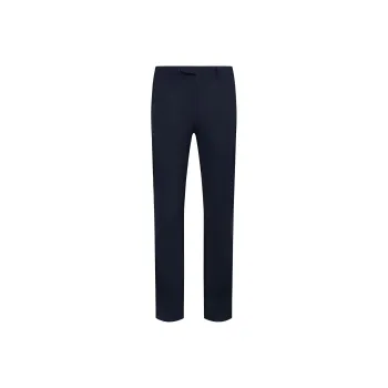 DIKENI Casual Pants Men's Blue Mixed Plaid