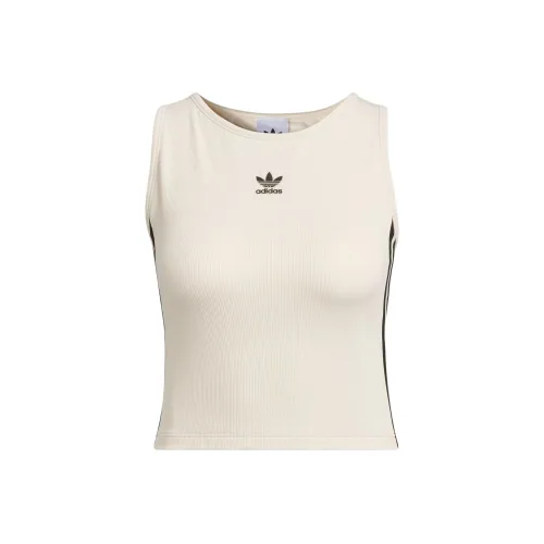 Adidas Originals 3 Stripes Tank Tops Women's Wonder White