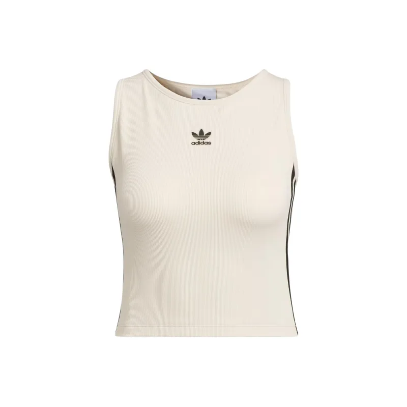 Adidas Originals 3 Stripes Tank Tops Women's Wonder White-0