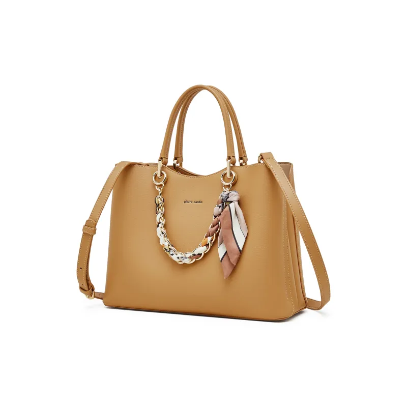 PIERRE CARDIN Split Cow Leather Shoulder Bag, Crossbody Bag, Handbag Regular Women's Multicolor-25