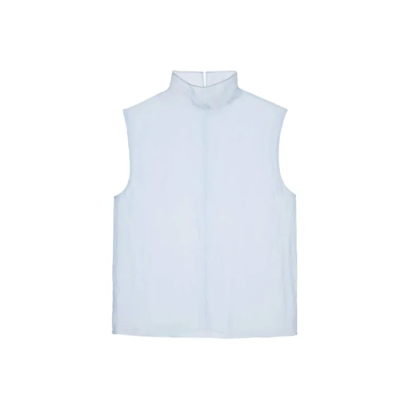 ZARA Tank Tops Women's Light Blue-0