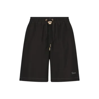 VERSACE La Colonna Embroidered Track Shorts
