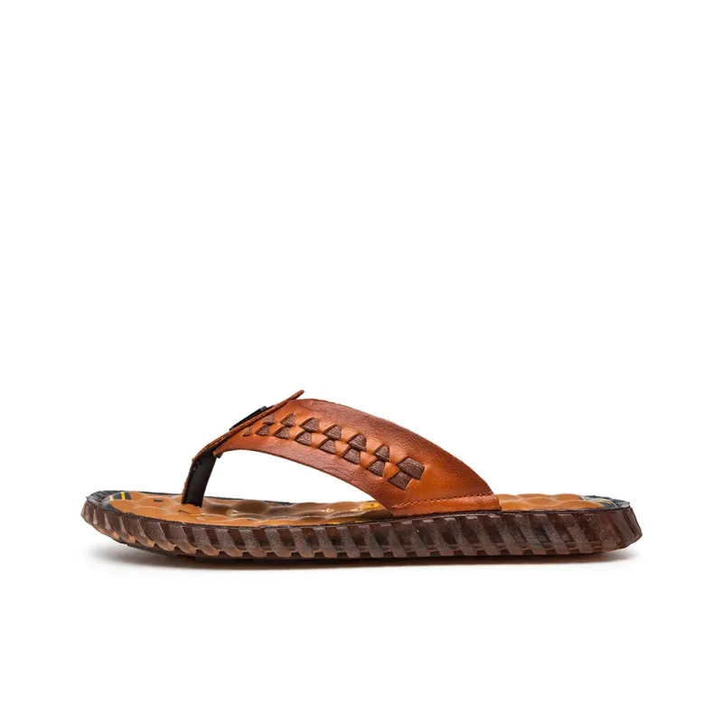Dunnu Slip Resistant Flip Flops Men's-5