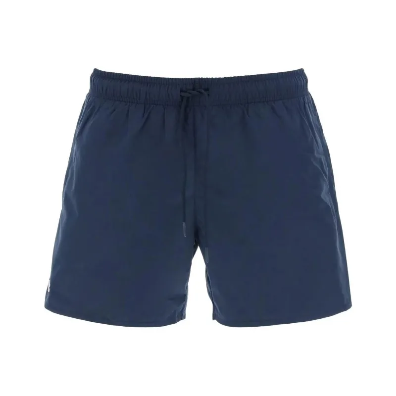 LACOSTE Slogan print Swim Shorts-0