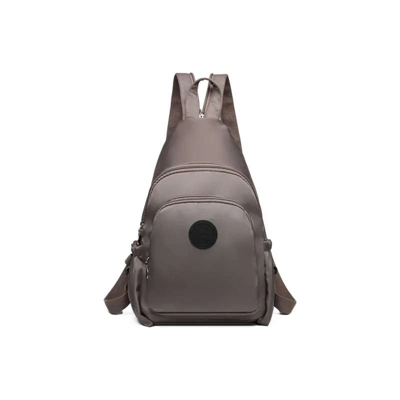 OURFUN Nylon Fabric Backpack Regular Unisex Mudra Color/Black/Khaki-6
