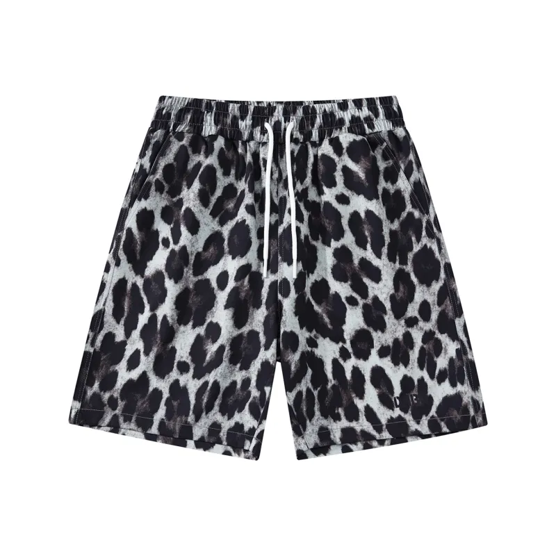 DNBH Dual Tone Collection Leopard Print Collection Casual Shorts Unisex-32