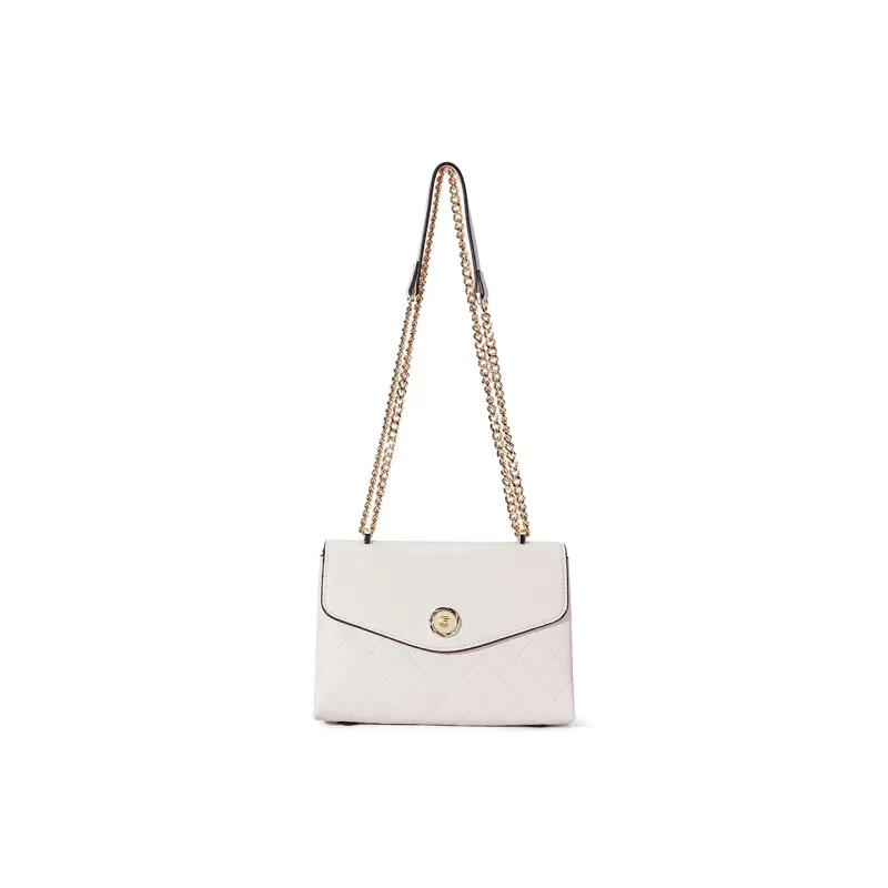 Dubaolu Polyurethane Envelope Bag, Shoulder Bag, Crossbody Bag Medium Size Women's Gray White/Ecru/Black-15