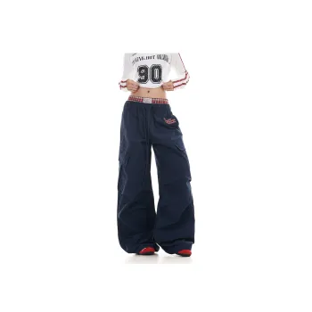 Pirkadat Casual Pants Unisex Navy Blue