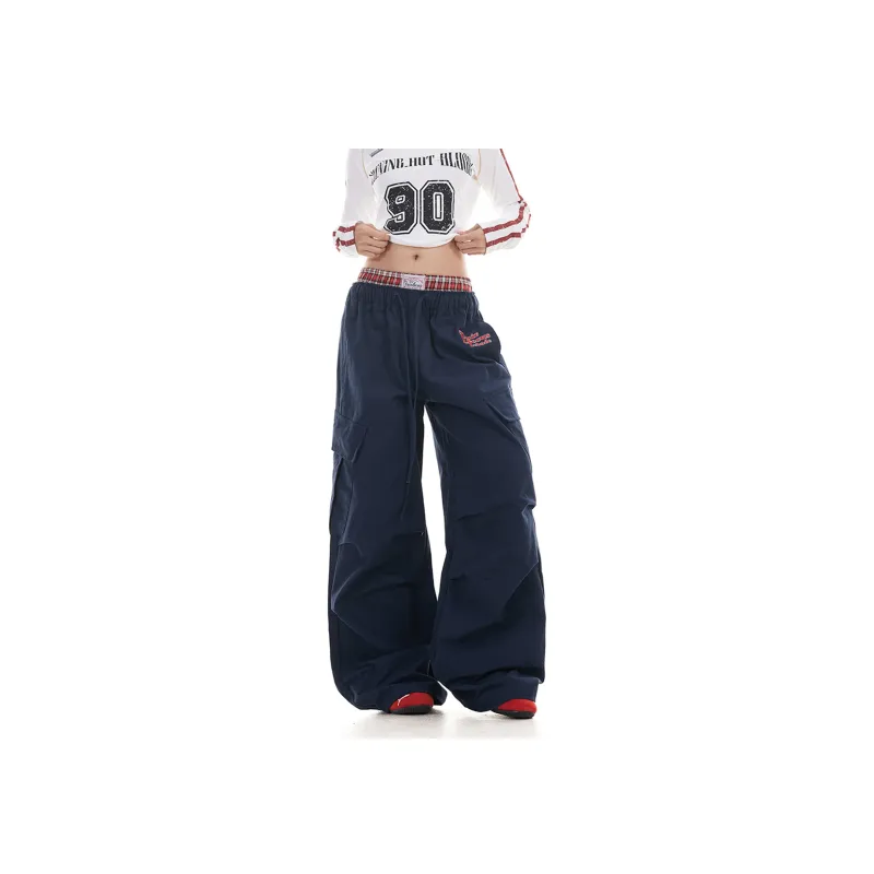 Pirkadat Casual Pants Unisex Navy Blue-0