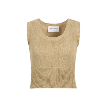 Valeria Obbaco Tank Tops Women's Brown